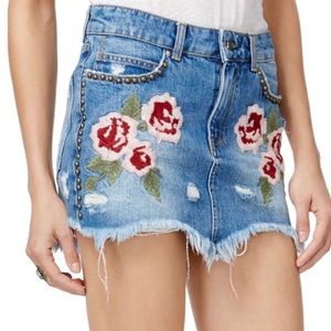 free people mini skirt